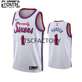 Maillot NBA Philadelphia 76ers James Harden 1 Nike 2022 Classic Edition Rouge Swingman - Enfant